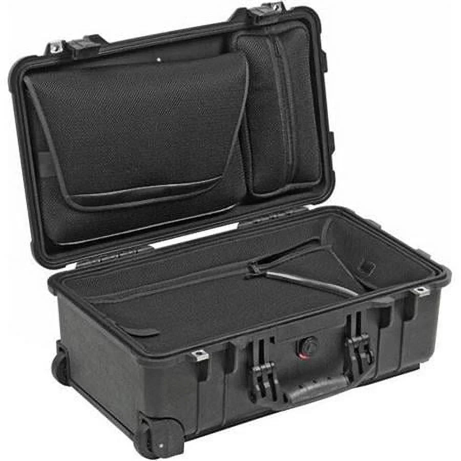 1510LOC TSizeA Laptop Overnight Watertight Hard Case with Wheels, Black