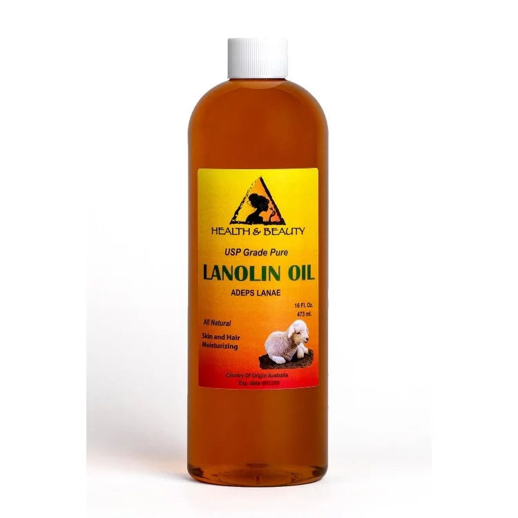 LANOLIN OIL USizeP GRADE PHARMACEUTICAL SizeKIN HAIR LIPSize MOISizeTURIZING 100% PURE 16 OZ