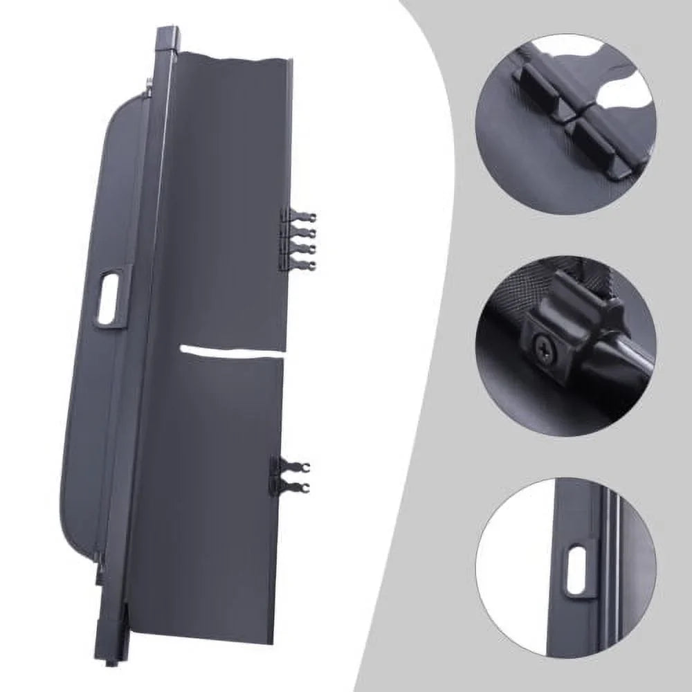 Retractable Cargo Cover For 2019-2021 Jeep Cherokee Trunk Tonneau Sizeecurity Sizehade