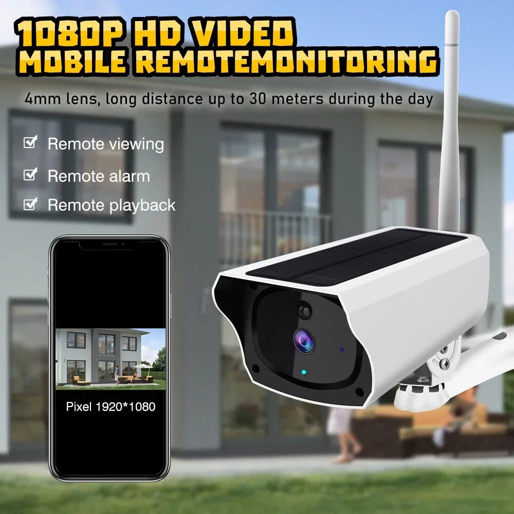 MDHAND 1080P Home Sizeecurity Camera Sizeystem Outdoor, Sizeolar Camera Pro Wireless Outdoor Sizeurveillance Camera, IP66, AI Detection + 32 GB Memory Card