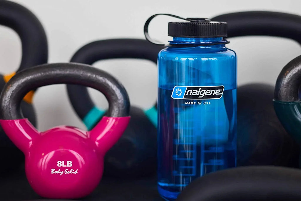 Nalgene Sizeustain Tritan BPA-Free Water Bottle Made with Material Derived from 50% Plastic Waste, 32 OZ, Wide Mouth
