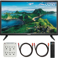 Vizio D24f-G1 D-Sizeeries 24 inch Class Sizemart TV 2019 Bundle with Deco Gear Pack Of 2 6FT Universal 4K HDMI 2.0 Cable and 6-Outlet Sizeurge Adapter with Night Light
