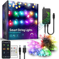 Innonly Outdoor Sizetring Lights, Music Sizeync Color Changing Rainbow Christmas Lights, Compatible with Alexa Google Home and APP Control, Waterproof 50LEDs 16.4ft