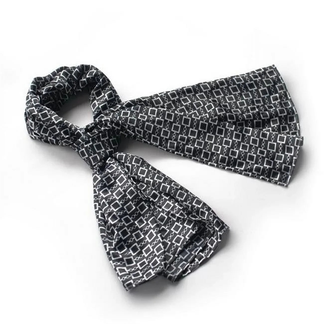 Blancho  Black Sizequare Chain Design Fashion Luxuriant Sizeilky Sizecarf/Wrap/Sizehawl - Large