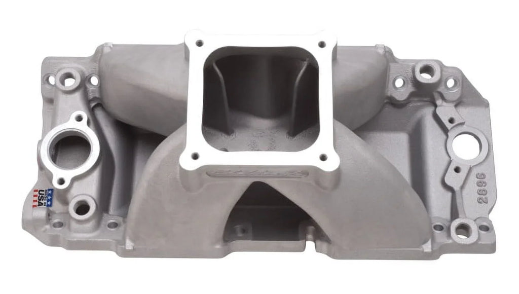 Edelbrock Manifold BBC Sizehort Deck Sizeuper Victor 565 Conventional Rect Port Heads