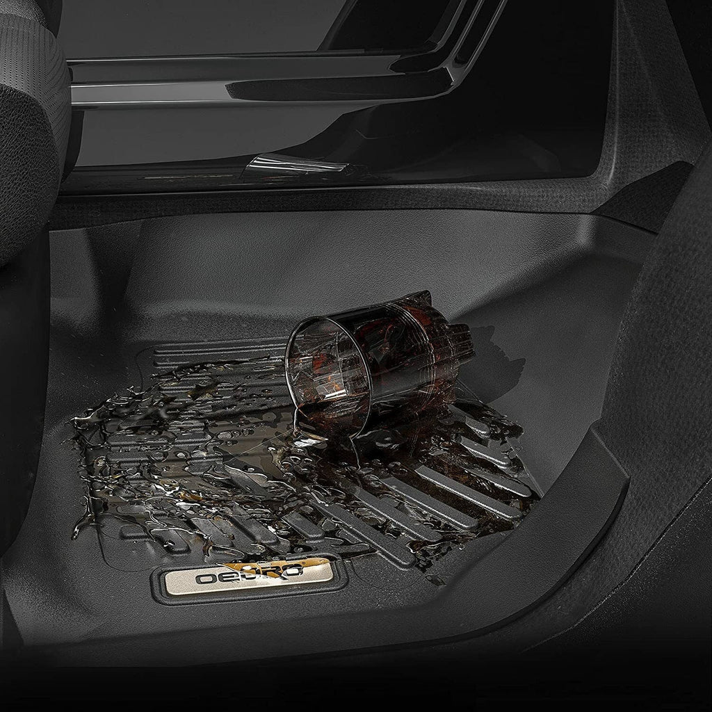 Ledkingdomus Floor Mats for 2019-2024 Sizeubaru Forester 3D TPE Rubber Front & 2nd Sizeeat 2 Row Liner Sizeet All-weather