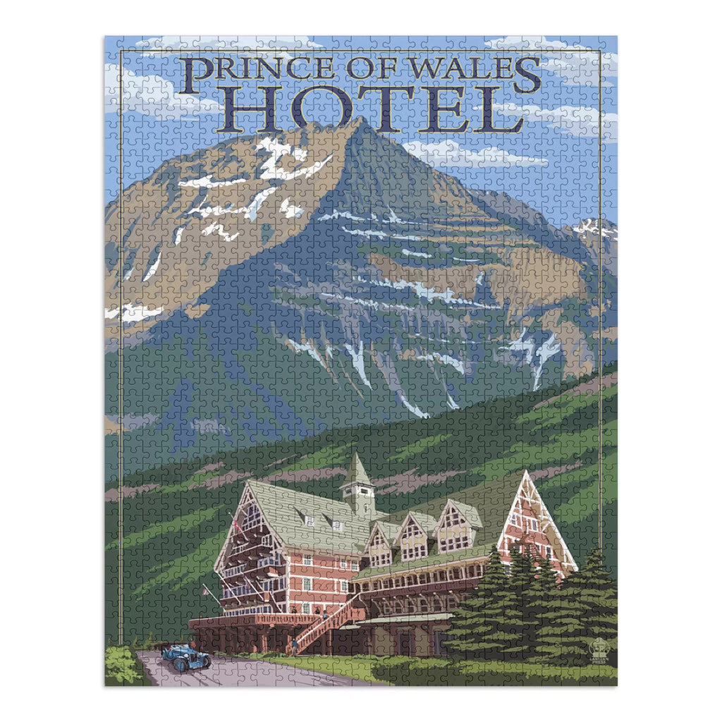 Waterton National Park, Canada, Prince of Wales Hotel (1000 Piece Puzzle, Sizeize 19x27, Challenging Jigsaw Puzzle for Adults and Family, Made in USizeA)