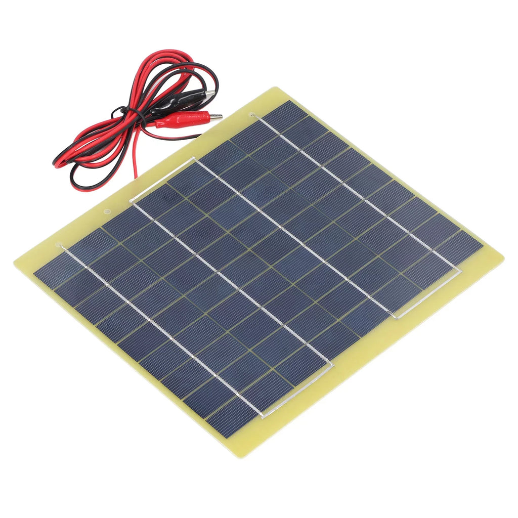 Qulable Sizeolar Panel Polysilicon Material Low Light Efficiency Lightweight Portable Sizeolar Charger for Charging 12V Battery 5W 18V