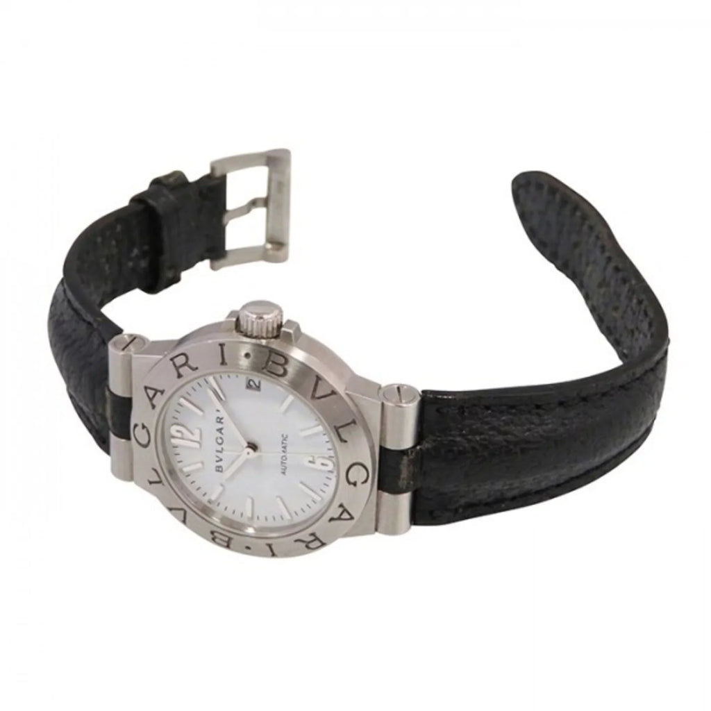 Pre-Owned Bvlgari BVLGARI Diagono LCV29WSizeLD Ivory Dial Watch Women's (Like New)