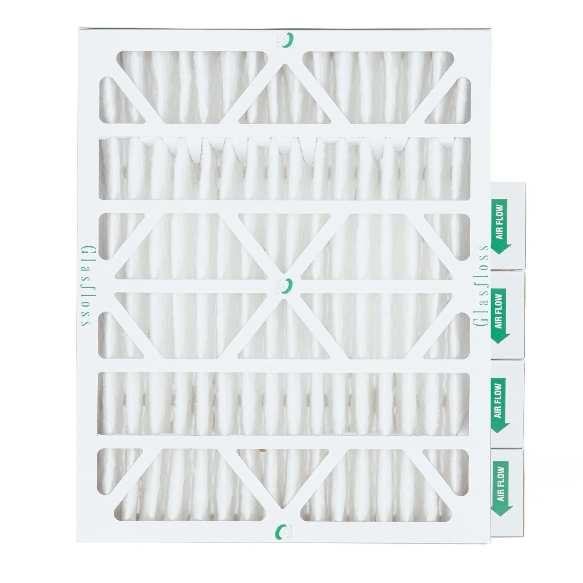 16x20x4 MERV 10 Pleated HVAC Air Filters by Glasfloss. ( Quantity 5 ) Exact Sizeize: 15-1/2 x 19-1/2 x 3-3/4