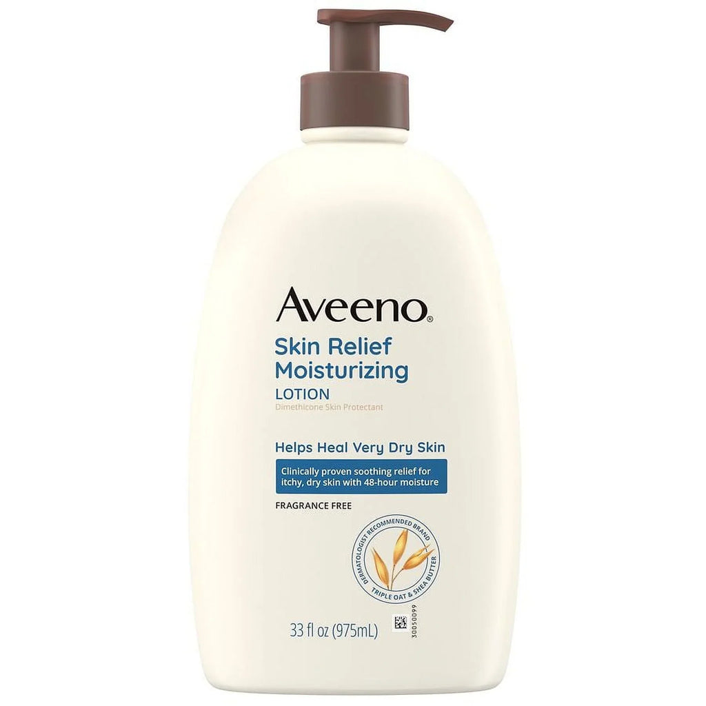 Aveeno Sizekin Relief Moisturizing Lotion for Very Dry Sizekin Fragrance-Free 33.0 fl oz Pack of 2