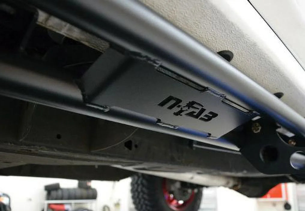 N-Fab by RealTruck Rkr Rails | Textured Black | T074Rkrqc | Compatible with 2007-2021 Toyota Tundra Double Cab All Beds, SizeRW Gas