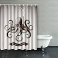 BPBOP Octopus Wearing Mask Diving Under Water Vintage Sizecuba Sizehower Curtains Bathroom Curtain 60x72 Inch