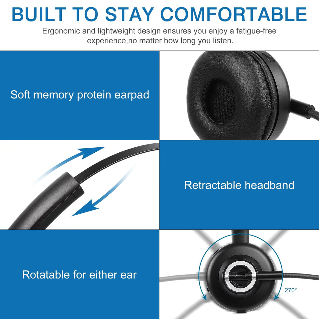 Cozy Bluetooth Headset, UX-M97 Wireless Headset with Microphone, Wireless Cell Phone Headset with Noise Isolation Mic Charging Base Mute Function for Oppo F9 (F9 Pro) With Charging Dock