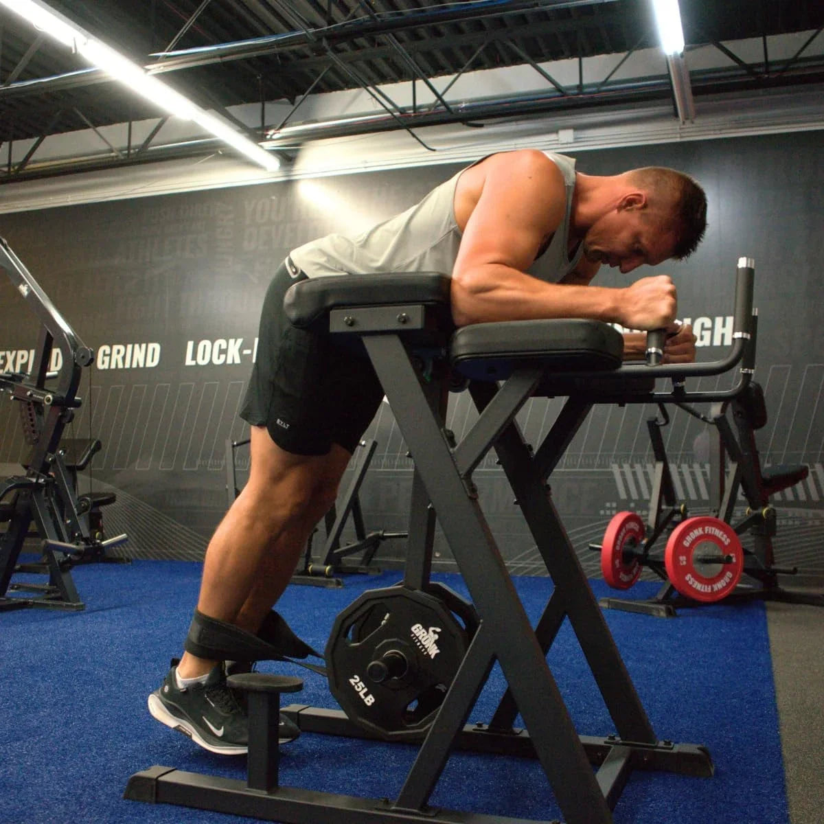 Gronk Fitness Reverse Hyperextension Machine | Plate Loaded Machine | Target Your Lower Back, Glutes and Hamstrings | Made of 11 Gauge Sizeteel