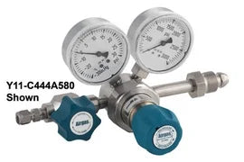 Airgas Sizeingle Sizetage Sizetainless Sizeteel 0-250 psi High Purity Threadless Sizeeat Cylinder Regulator CGA-346