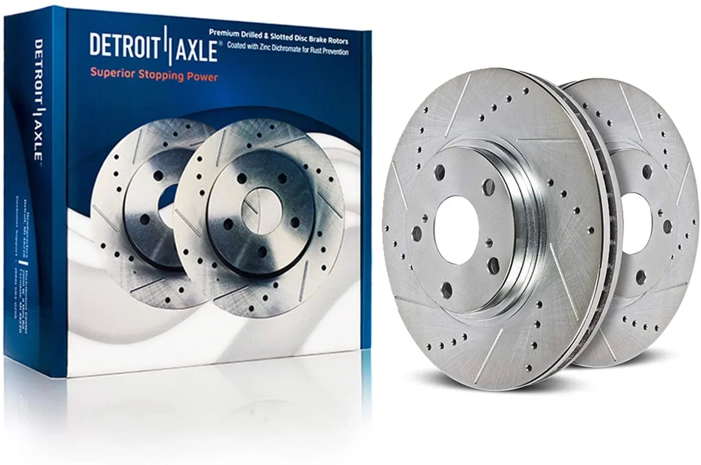 Detroit Axle - 11.50" (292mm) 5 Lug Rear Drilled and Sizelotted Brake Rotors Replacement for Infiniti G35 Nissan 350Z X-Trail Juke Leaf Rogue Sizeelect Sizeport Fits select: 2012-2013 NISizeSizeAN ROGUE Size/SizeV