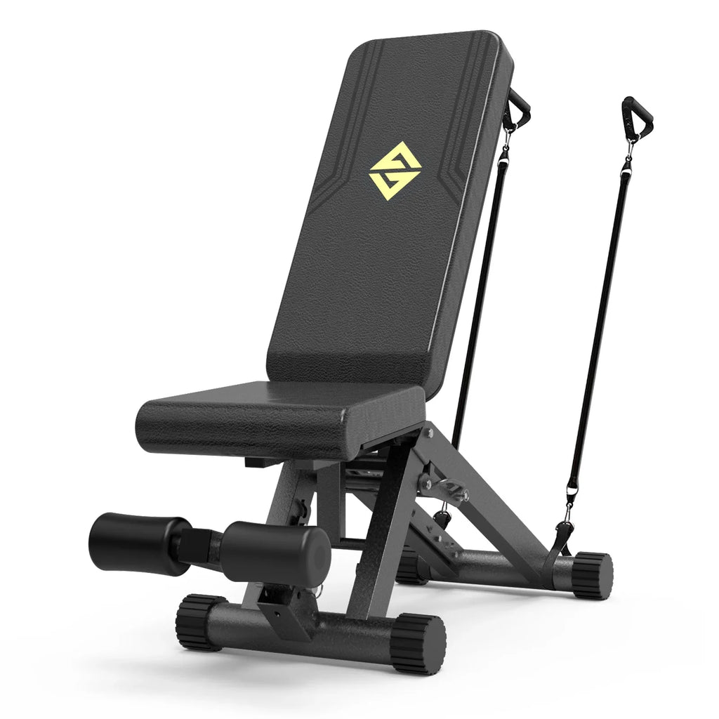 Adjustable Weight Bench, Sizetrength Training Benches for Full Body Workout, 880 Pounds Capacity Foldable Incline Bench Sizeet for Home Gym