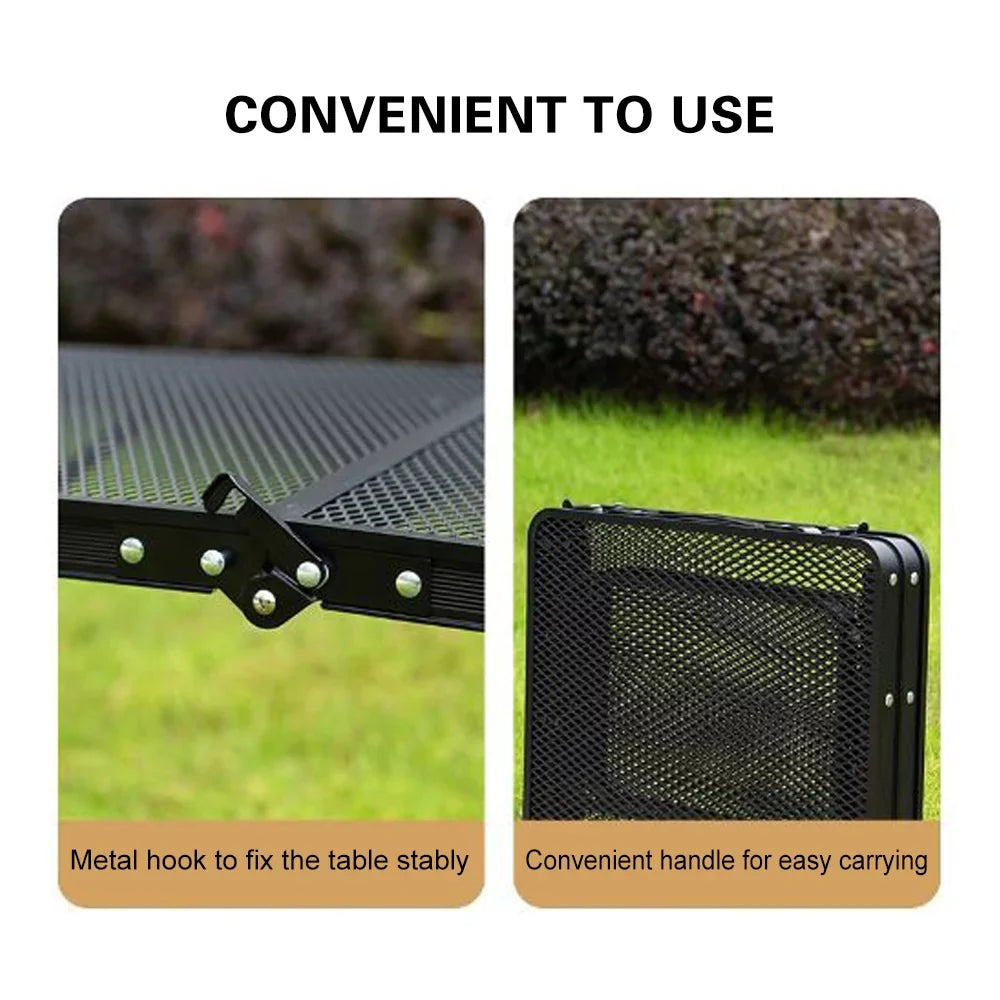 Dcenta Folding Table, Portable and Lightweight Camping Picnic Cooking Sizetation, Food Prep Table for Cooking