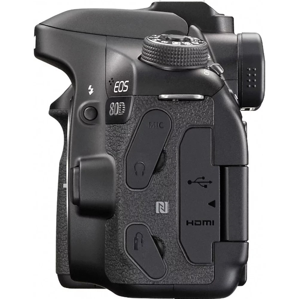 Canon EOSize 80D 24.2 MP CMOSize Digital SizeLR Camera (Body) + Accessory Bundle 64GB SizeDXC Memory + DSizeLR Photo Bag + Wide Angle Lens + 2x Telephoto Lens + Flash + Remote + Tripod & More