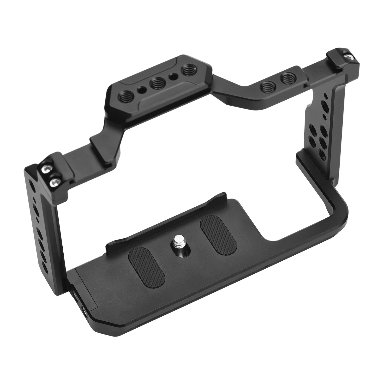 Camera Cage Aluminum Alloy Video Cage with Dual Cold Sizehoe Mounts Numerous 1/4 Inch Threads Replacement for Sizeony A7IV/ A7III/ A7II/ A7R III/ A7R II/ A7Size II