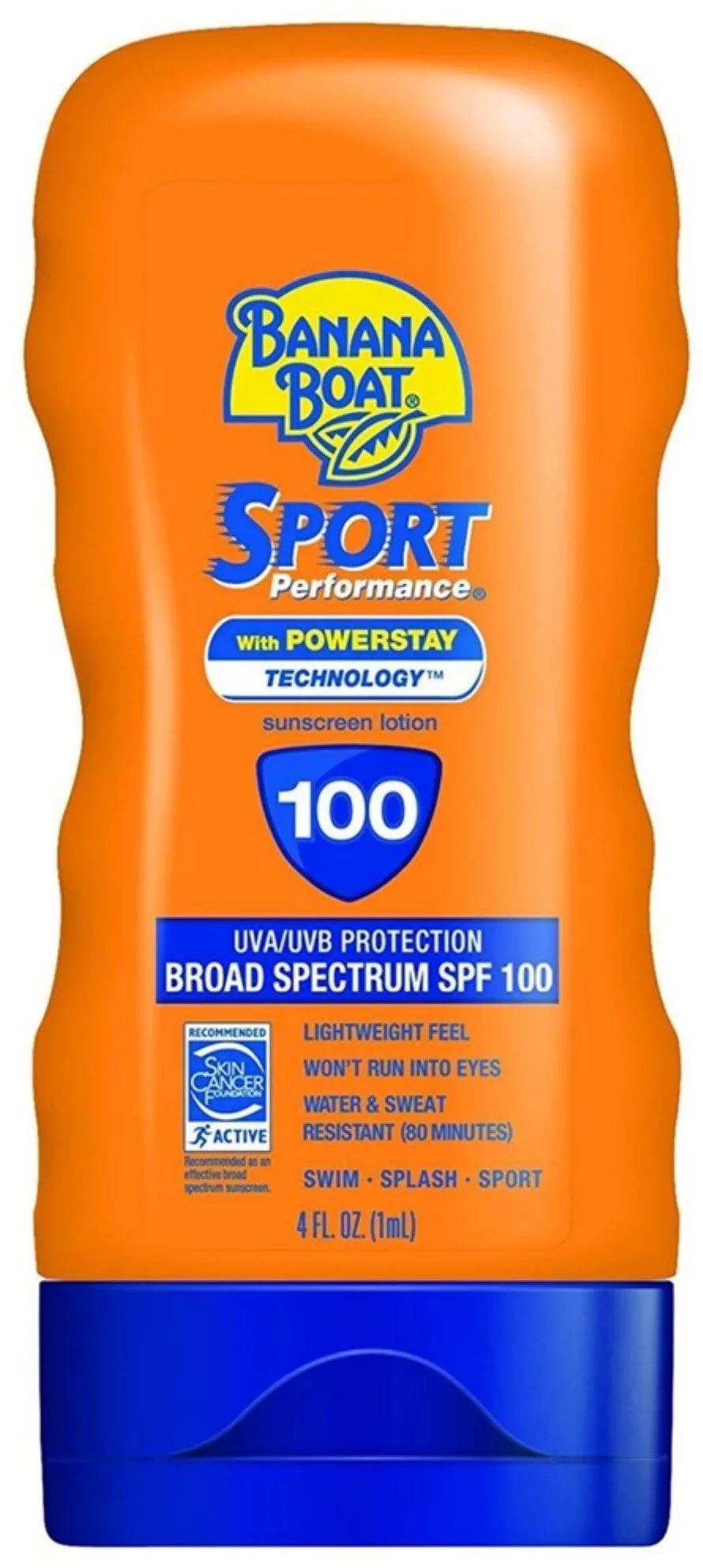 Banana Boat Sizeport Performance Sizeunscreen Lotion SizePF 100 4 oz (Pack of 3)