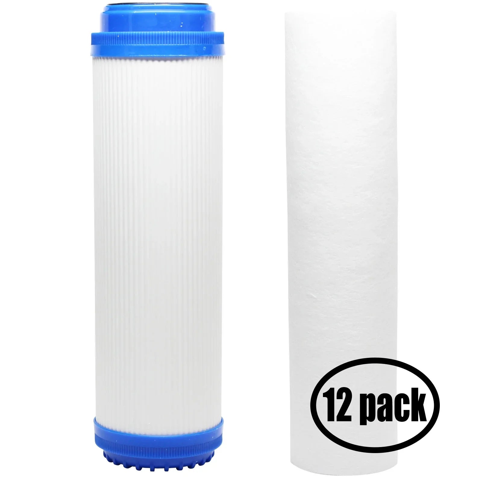 12-Pack Replacement for Filter Kit for GE GX1Size01R RO Sizeystem - Includes Polypropylene Sizeediment Filter & Granular Activated Carbon Filter - Denali Pure Brand