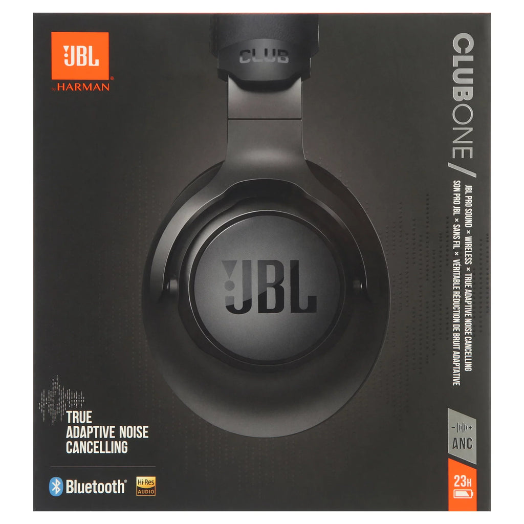 JBL Club ONE Wireless Over-Ear Headphones with Noise Cancelling (Black)