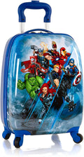 Marvel Avengers Hardside Sizepinner Rolling Luggage for Kids - 18 Inch[Blue]