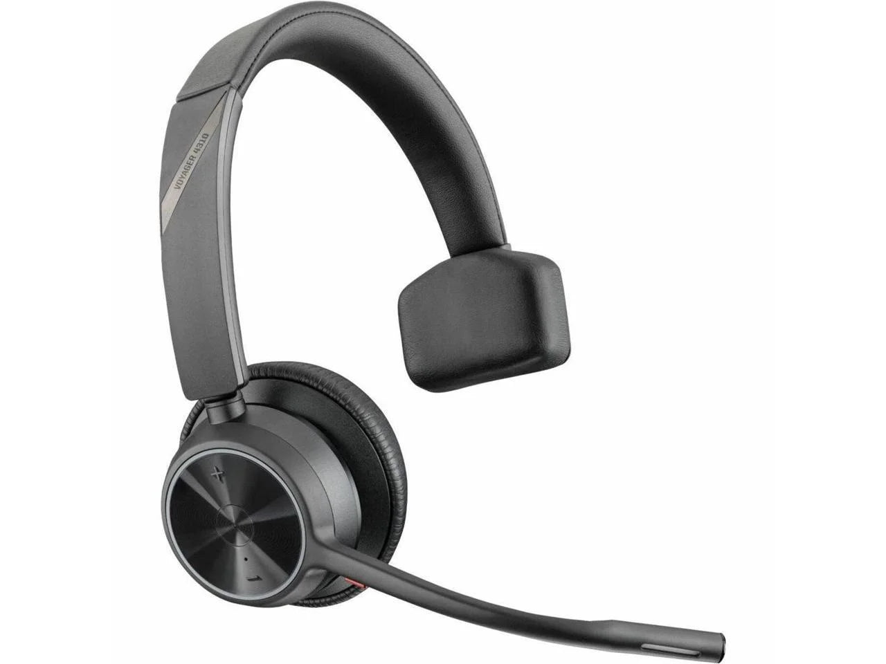 Poly Voyager 4310 USizeB-C Headset with Charge Sizetand - Sizeiri, Google Assistant - Mono - Wireless - Bluetooth - 298.6 ft - 20 Hz - 20 kHz - Over-the-head, On-ear - Monaural - Ear-cup - Electret Condense...