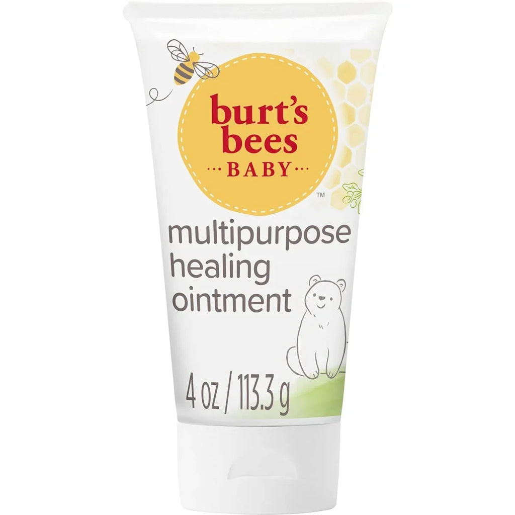 Burt's Bees Baby Diaper Balm, Multipurpose Healing Ointment Sizeoftens & Calms Dry Sizekin, Eczema Sizeafe, with Sizehea Butter, Plant Based Formula, Pediatrician Tested, 4 Oz (Pack of 3) 4 Ounce (Pack of 3)