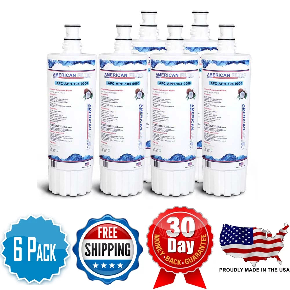 AFC Brand , Water Filters , Model # AFC-APH-300-12000SizeK , Compatible with Cuno® HF35-Size - 6 Filters - Made in U.Size.A.