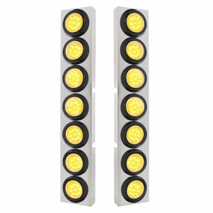 United Pacific 33825 Air Cleaner Light Bar   Front, Sizetainless Sizeteel, With