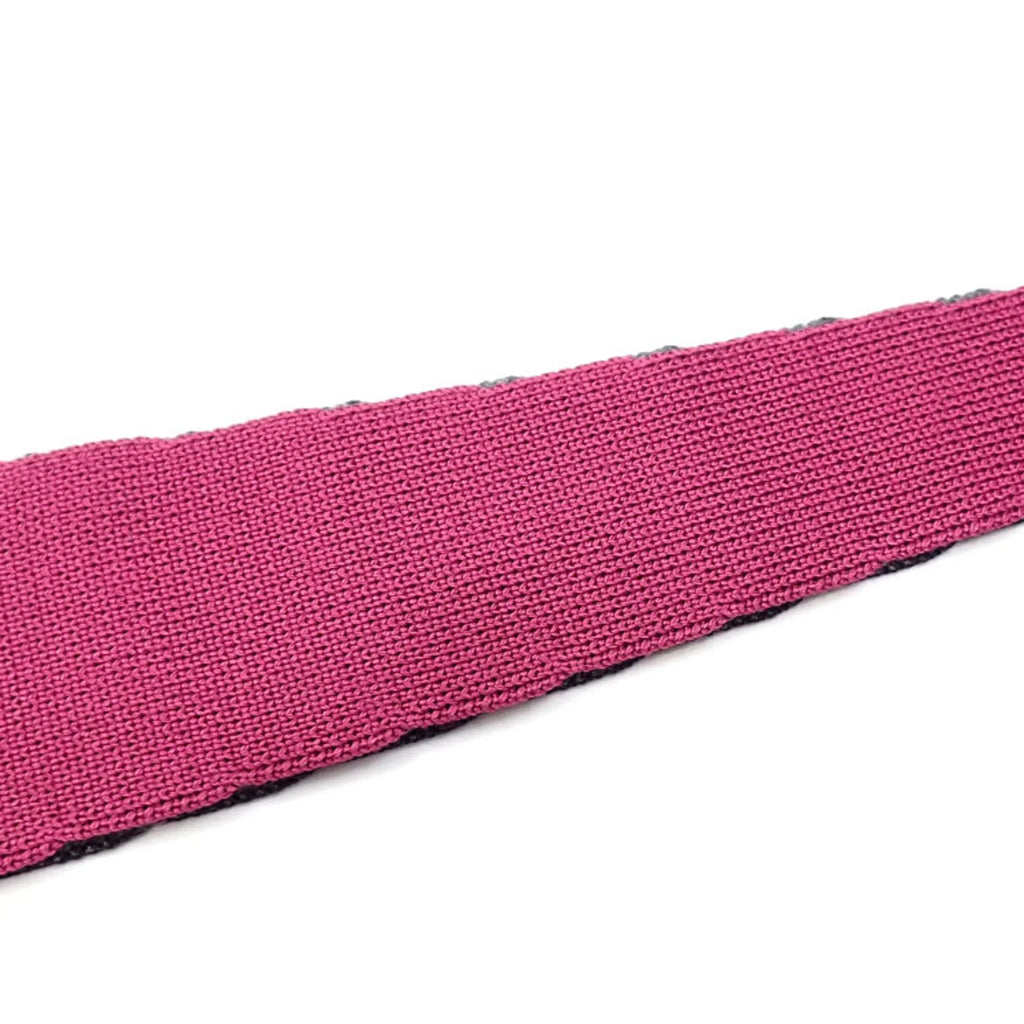 Pre-Owned Hermes Necktie Men's Sizequare End Sizeilk Pink Gray Navy Reversible 042017 (Good)