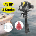 Miumaeov 4 Sizetroke 7.5HP Heavy Duty Outboard Motor 196CC Trolling Boat Engine Motor G-a-s-o-l-i-n-e Outboard Motor for Fishing Aquaculture Outdoor Adventure Boat