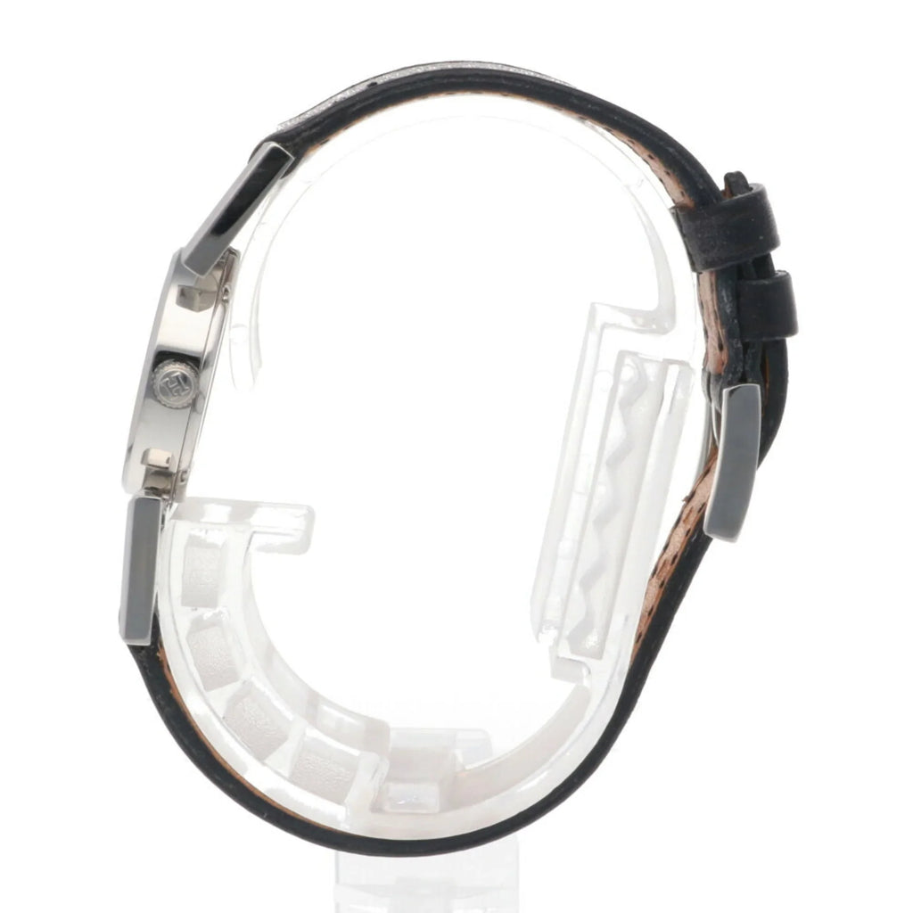 Pre-Owned Hermes Paprika Watch Sizetainless Sizeteel PA1.230 Quartz Ladies HERMESize Diamond Bezel (Good)