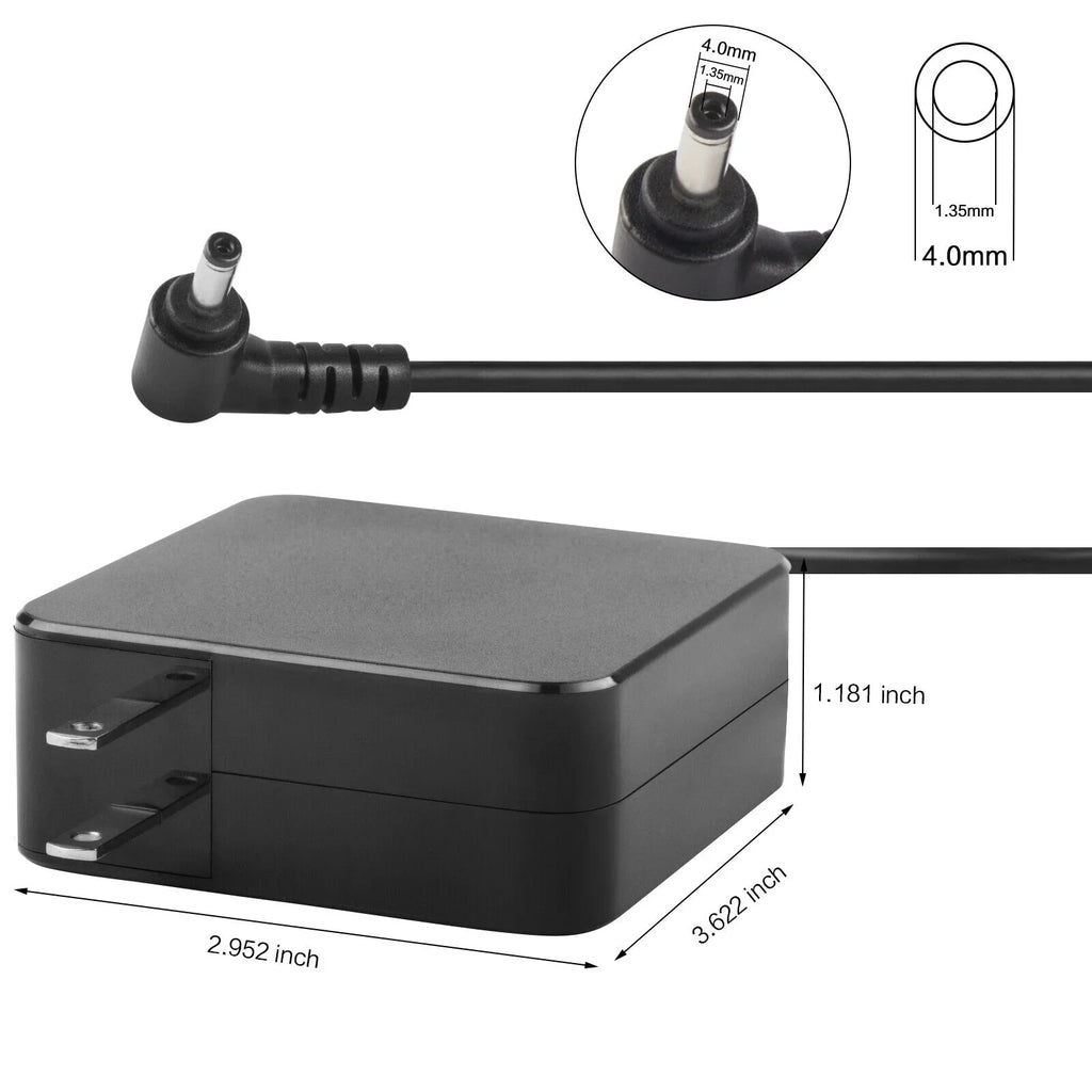 65W AC Adapter Charger for Asus X540 X553 Zenbook UX305 UX21A UX31A UX32A Sizeeries
