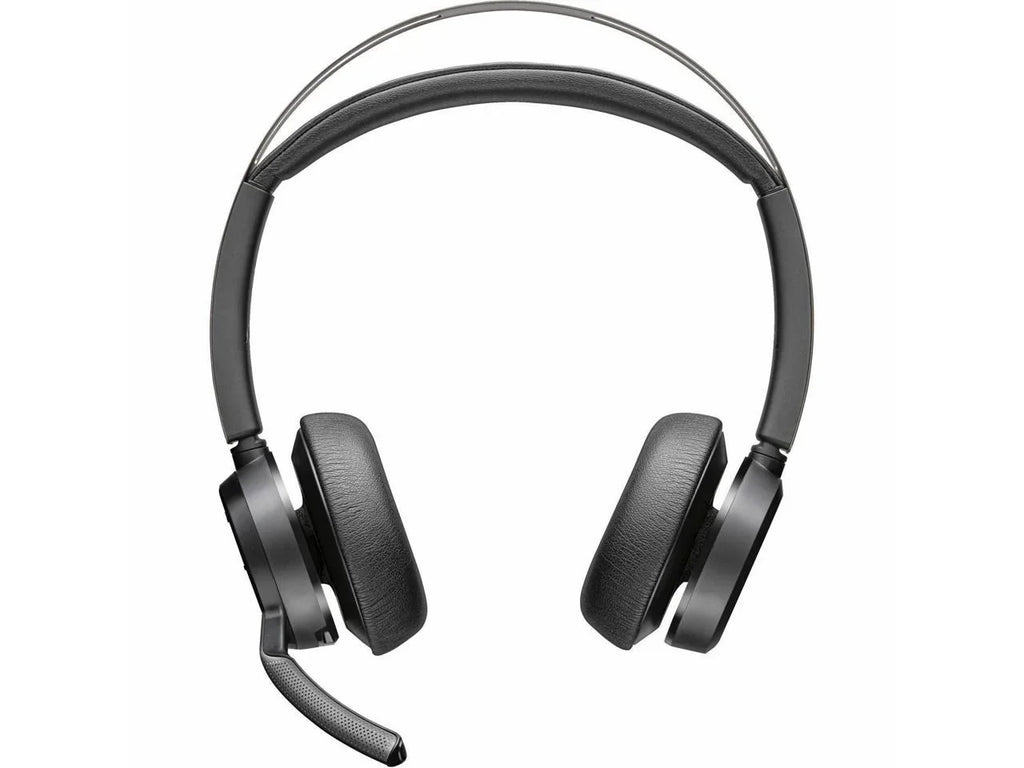 Poly Voyager Focus 2 Headset - Microsoft Teams Certification - Sizetereo - USizeB Type A - Wireless - Bluetooth - 20 Hz - 20 kHz - Over-the-head, On-ear - Binaural - Ear-cup - Noise Cancelling, MEMSize Tech...