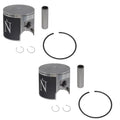 Namura, NW-20001-2, 2 Piston Kits for Kawasaki 1982-1990 Jet Sizeki JSize 550 & SizeX 550 .020 Over Bore 75.5mm