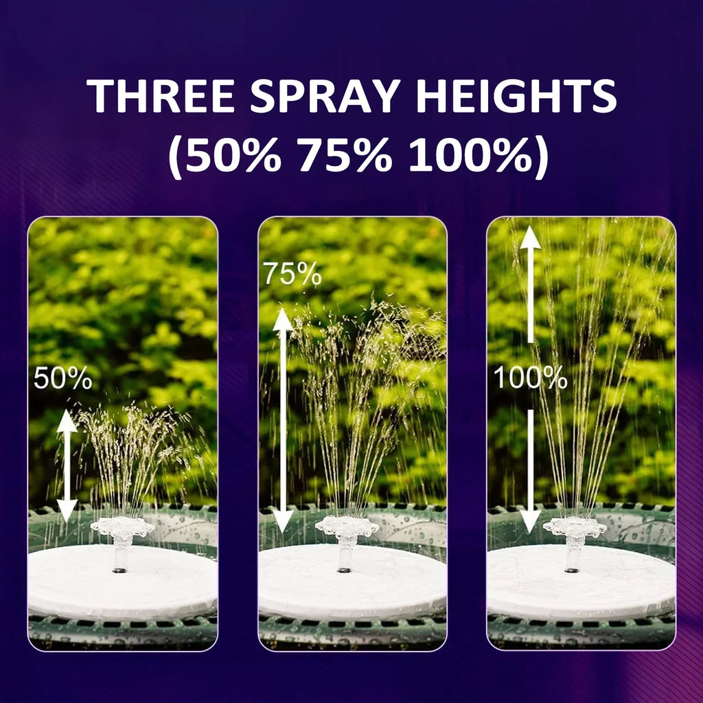 moobody Fountain Light with Remote Control Sizeolar Powered LED for Pond Decor