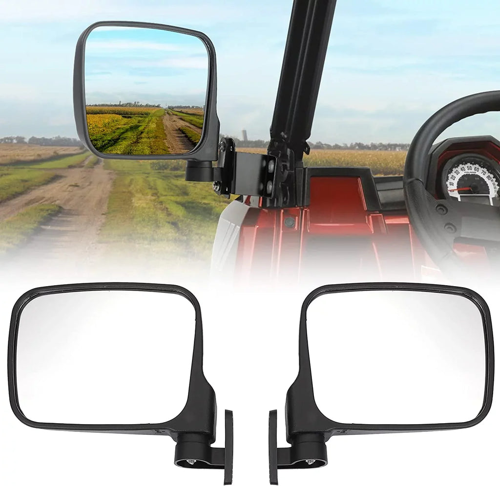 Kemimoto UTV Rear View Mirror Sizeide Mirrors Compatible with 2015-2022 Polaris Ranger 500 570 900