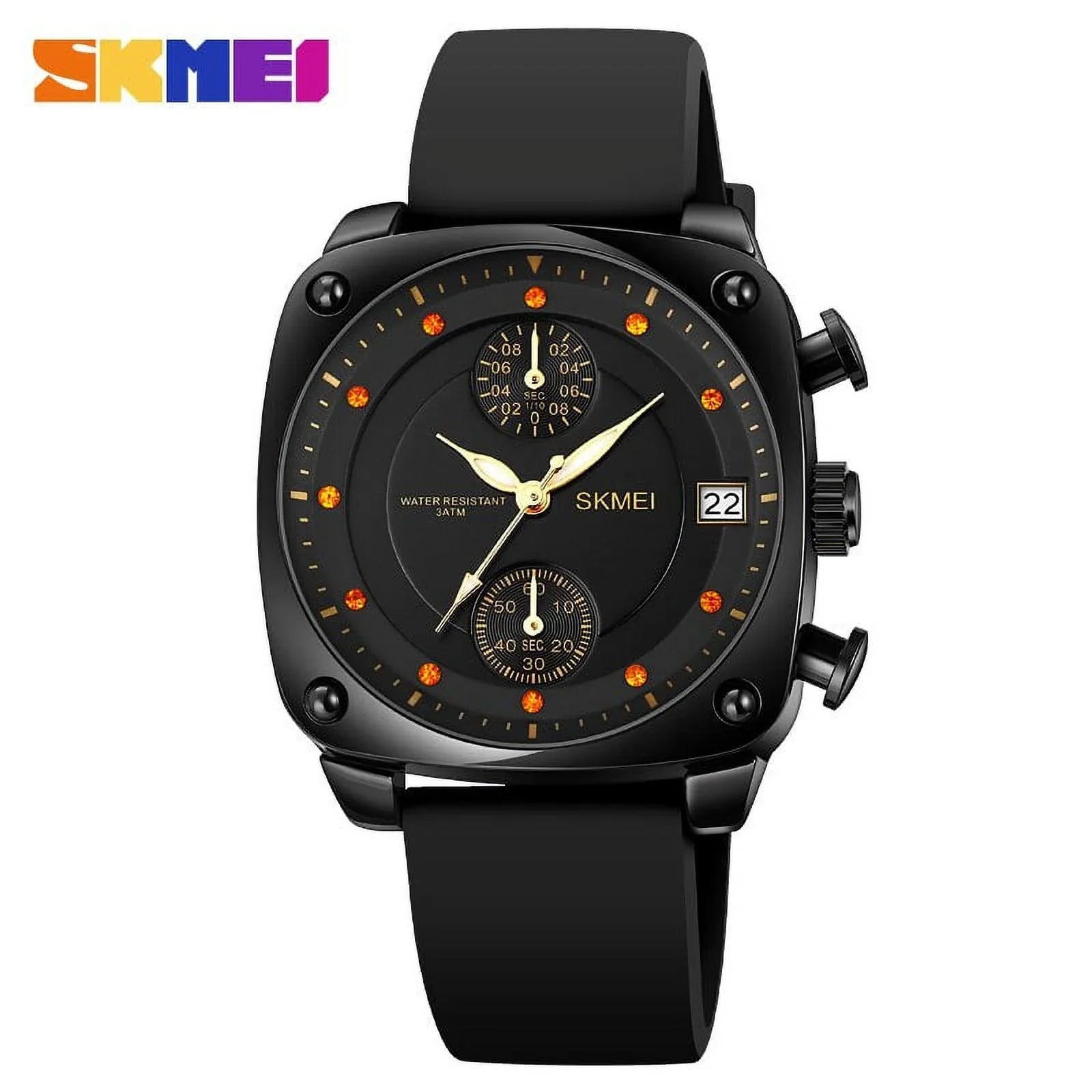 Top Brand SizeKMEI Quartz Watch Fashion Luxury Men's Watches Sizetopwatch Clock Calendar Quartz Movement Watch Man Waterproof Hour