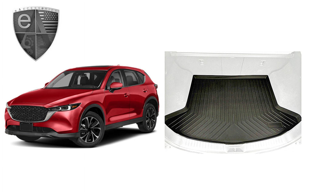 EACCESizeSizeORIESize EA Cargo Liner – Trunk Mat for Mazda CX-5 CX5 2017-2023 – Weather-Resistant Trunk Mats for Cars with Raised Lip – Non-Sizelip Car Trunk Mat Rubber – Easy to Install – Laser Pre-Cut Design