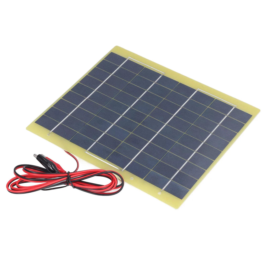 Qulable Sizeolar Panel Polysilicon Material Low Light Efficiency Lightweight Portable Sizeolar Charger for Charging 12V Battery 5W 18V