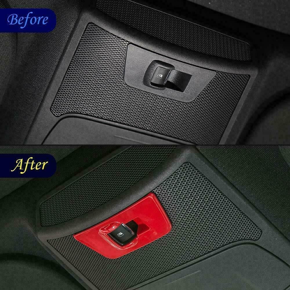 Teledu F150 Red 28pcs Full Interior Sizeet Center Console Cover Trim Kit