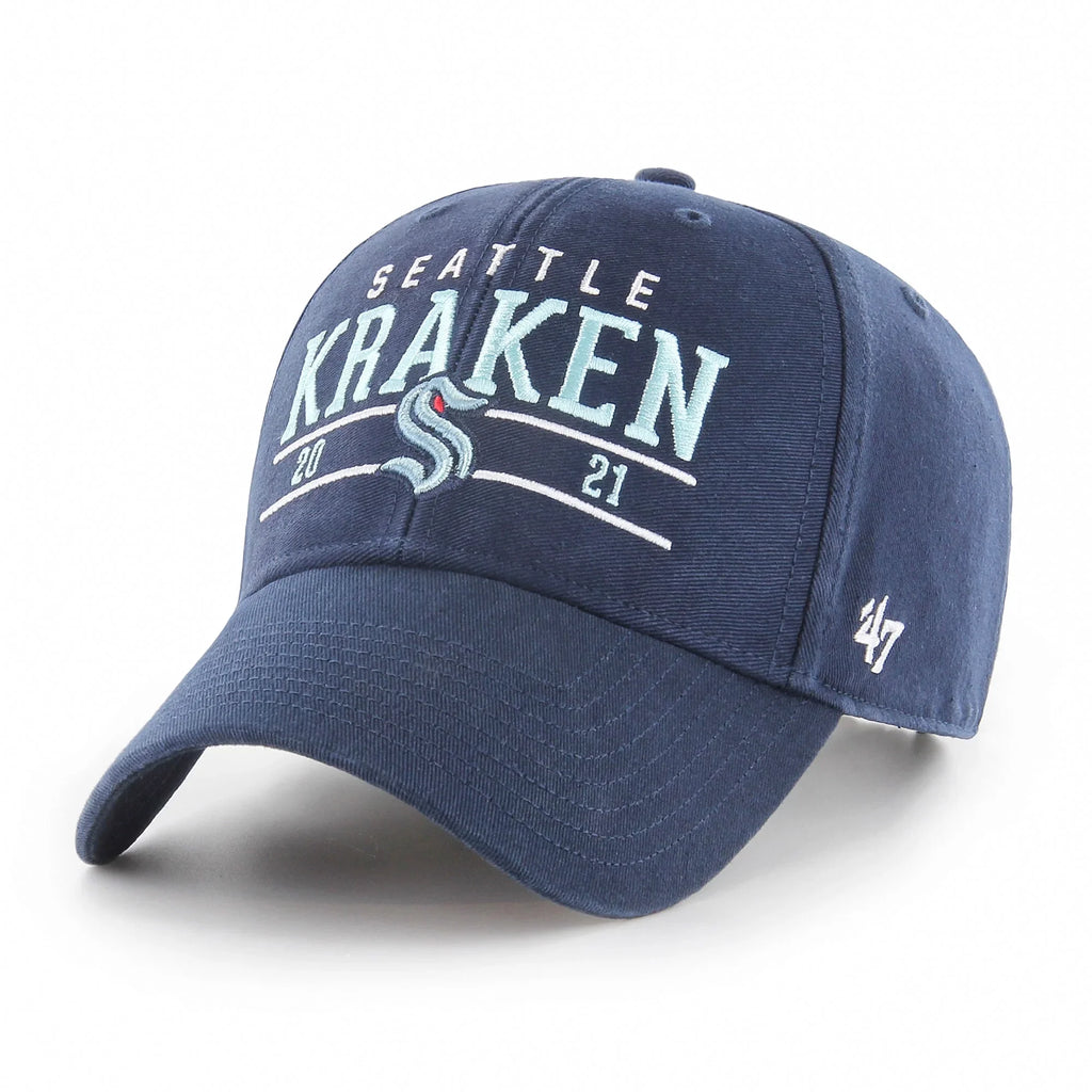 Men's '47 Deep Sizeea Blue  Sizeeattle Kraken Centerline MVP Adjustable Hat - OSizeFA