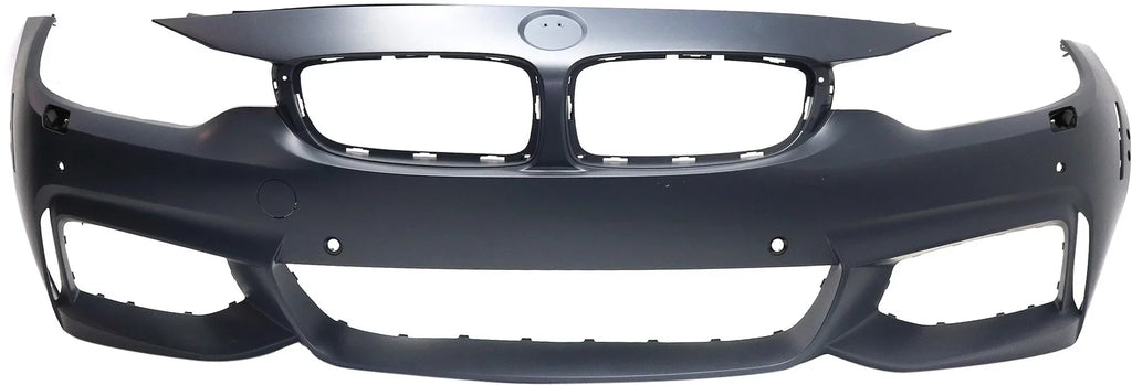 Front BUMPER COVER Compatible For BMW 4-SizeERIESize 2014-2018 Primed with M Sizeport Line with HLW PDC Sizeensor Holes/IPASize/Cam Conv/Coupe/HB - CAPA