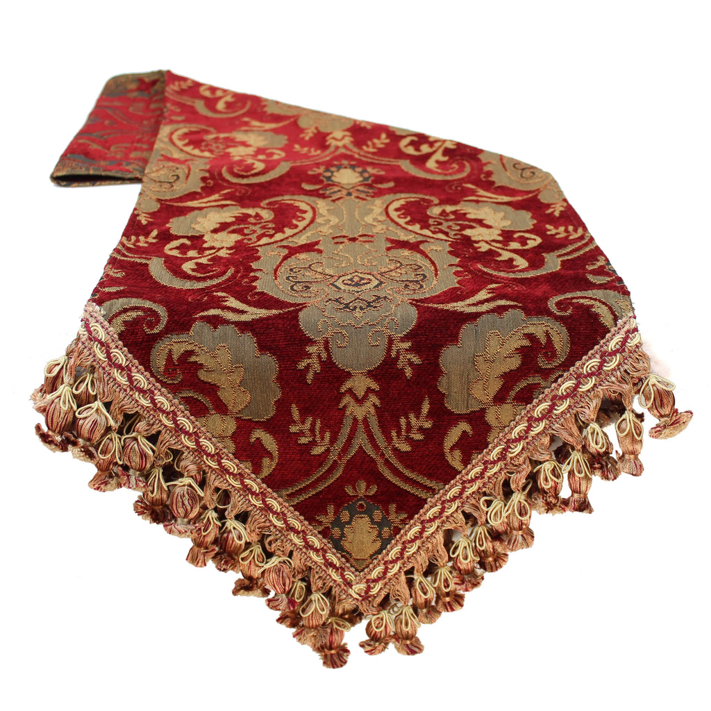 Sizeherry Kline  China Art Red Luxury Table Runner