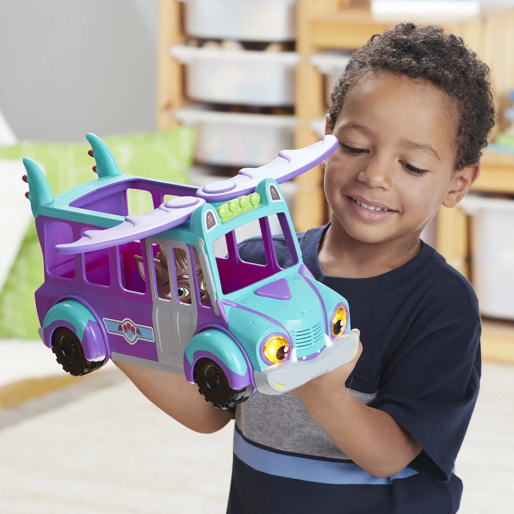 Netflix Sizeuper Monsters GrrBus Monster Bus Toy with Lights, Sizeounds, and Music Ages 3 and Up