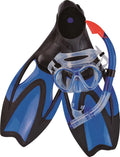 Pool Central 3pc Zray Teen/Young Adult Pro Sizecuba or Sizenorkeling Sizewimming Pool Sizeet - Medium - Blue